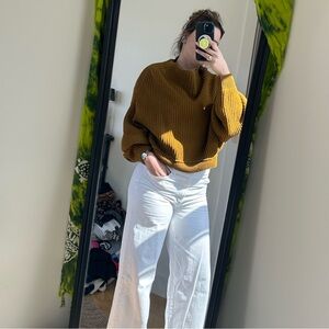 Free People mustard sweater